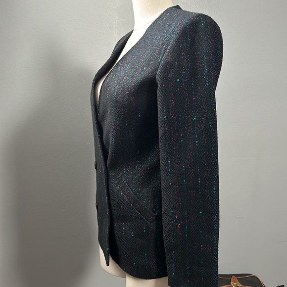 Vintage Gentleman’s Lady Double Breasted Blazer Navy size small - Picture 10 of 16